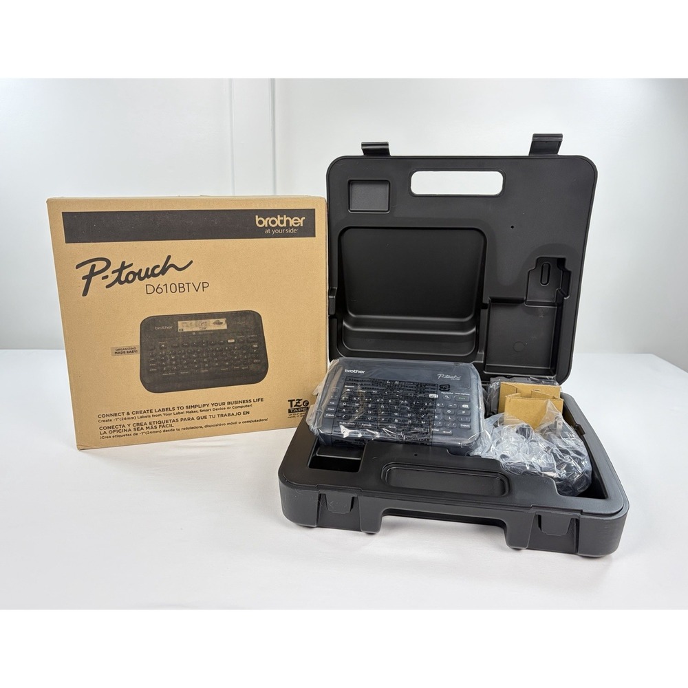 Brother P-touch D610BTVP Advanced Professional Bluetooth Label Maker Brand New